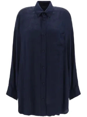 Balenciaga  logo-jacquard shirt