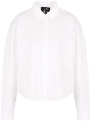 Armani Exchange  logo-embroidered shirt