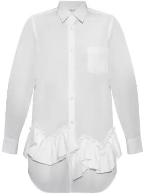 Comme Des Garçons Comme Des Garçons ruffled-trim shirt