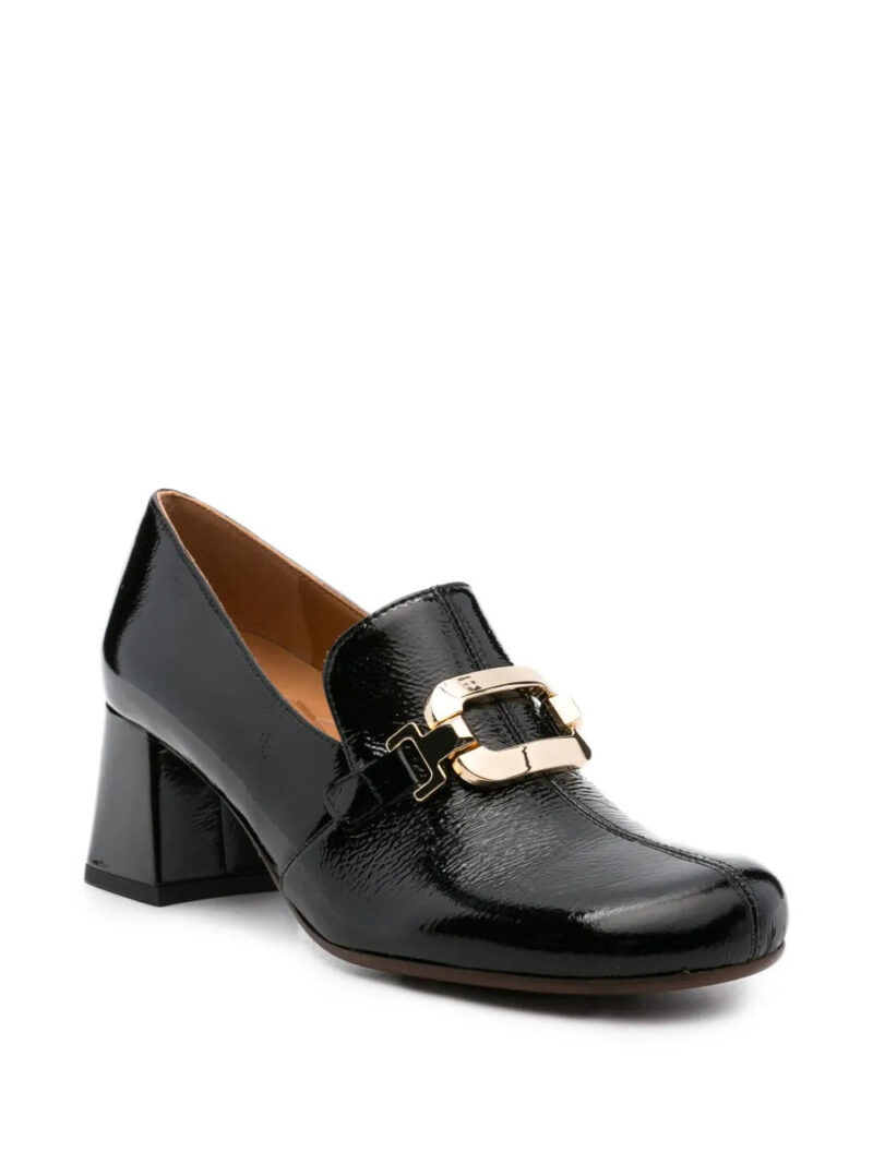 Chie Mihara  60mm chain-link block-heel pumps
