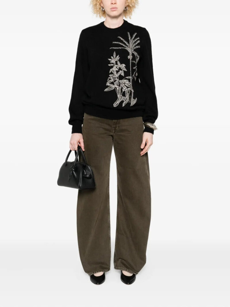Costarellos  floral-embellished sweater