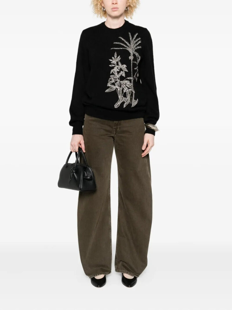 Costarellos  floral-embellished sweater