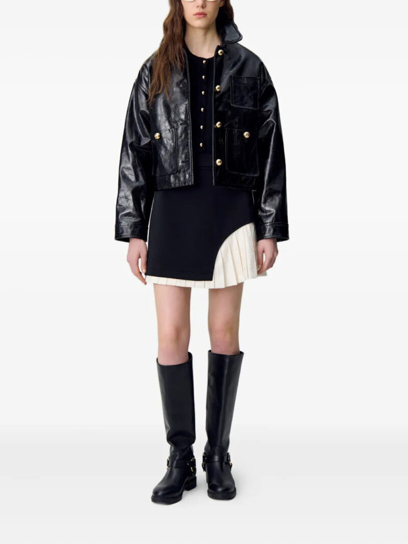 Claudie Pierlot pleated-panel mini skirt