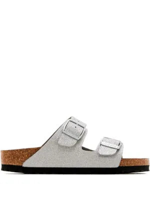Birkenstock  glitter double-buckle flat sandals