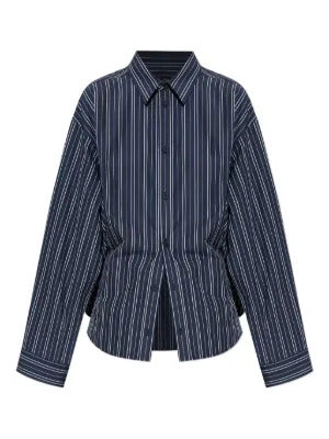 Balenciaga  striped button-up shirt