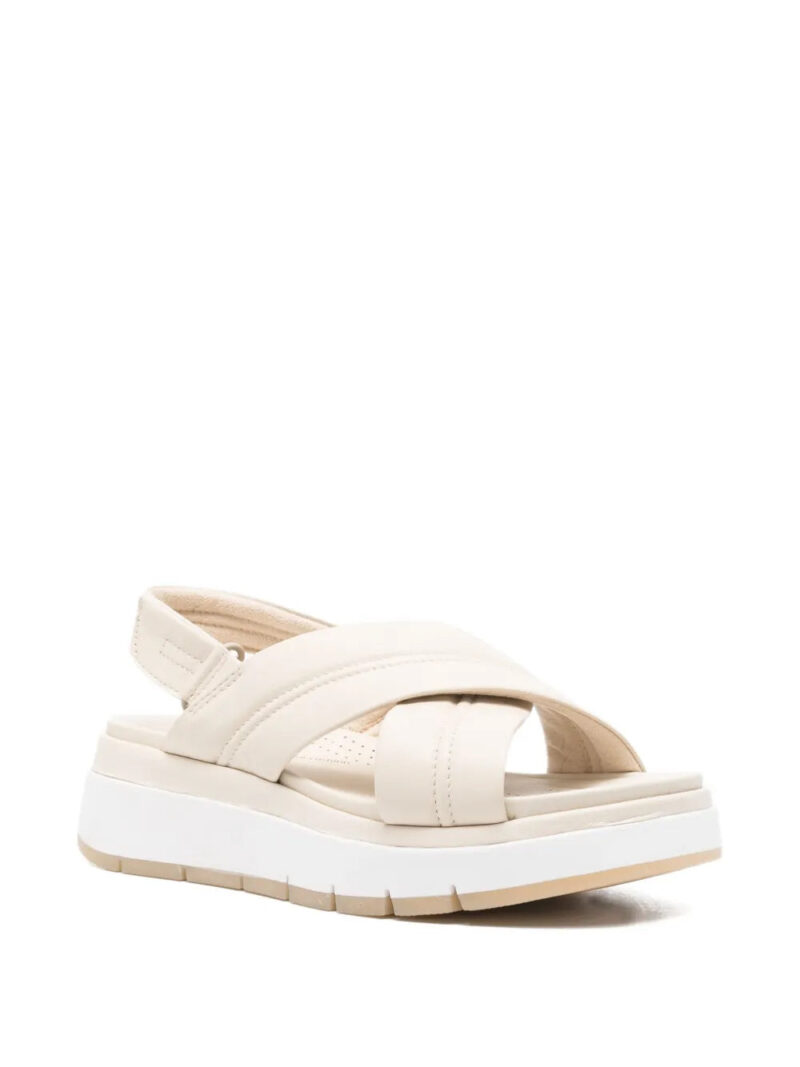 Clarks  30mm Tuscan cross-strap platform sandals