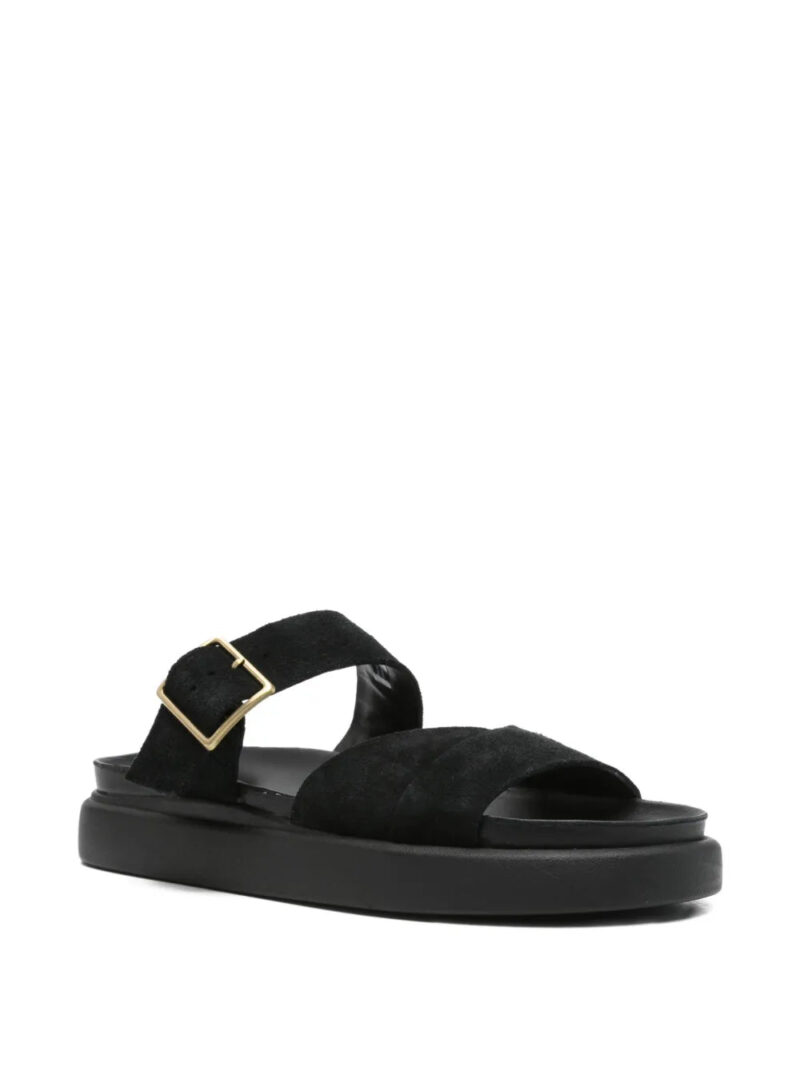 Clarks  Aristella buckled platform sandals
