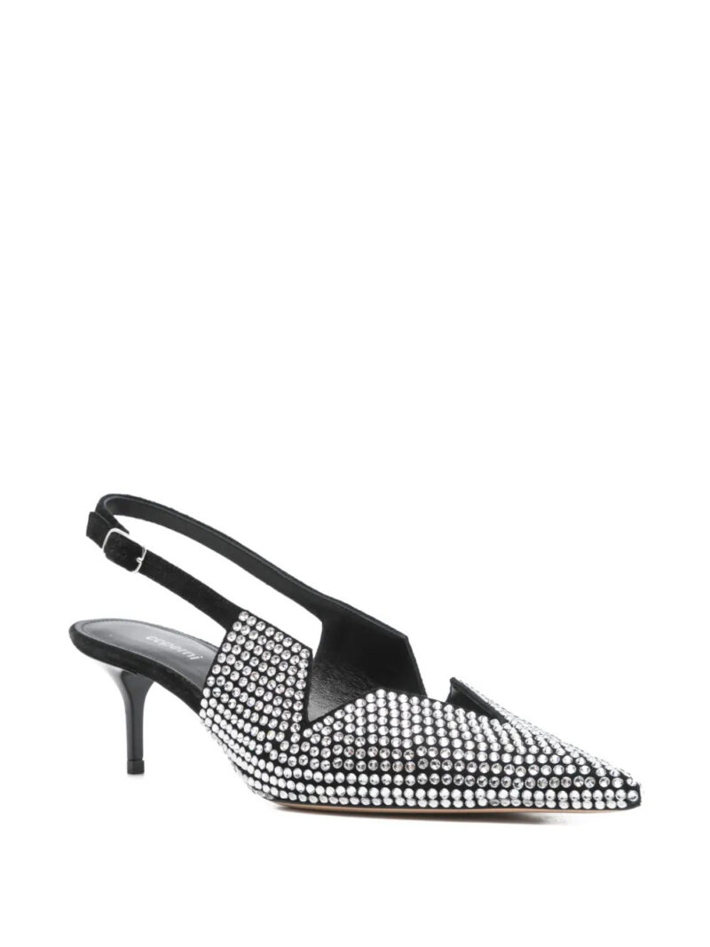 Coperni  60mm crystal-embellished slingback pumps
