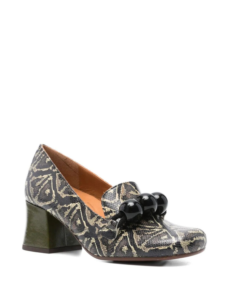 Chie Mihara 50mm Mumba geometric-pattern block-heel pumps