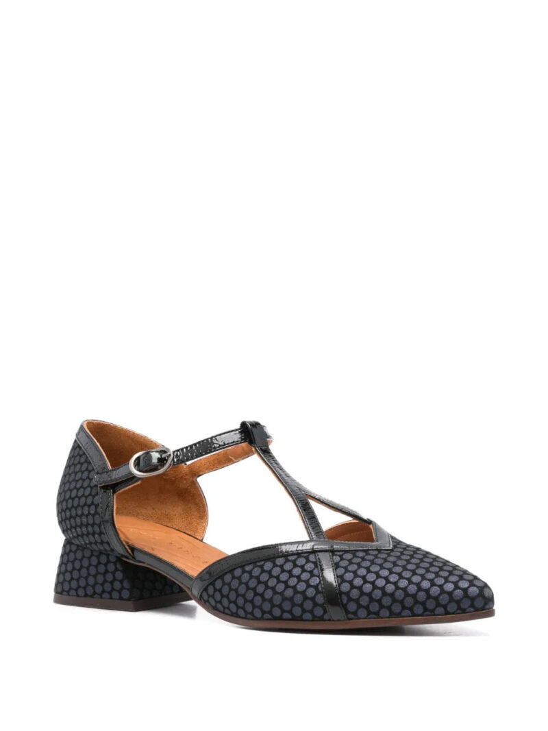 Chie Mihara 40mm polka-dot T-bar pumps