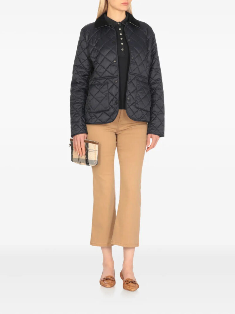 Barbour  six-button embroidered-logo polo top