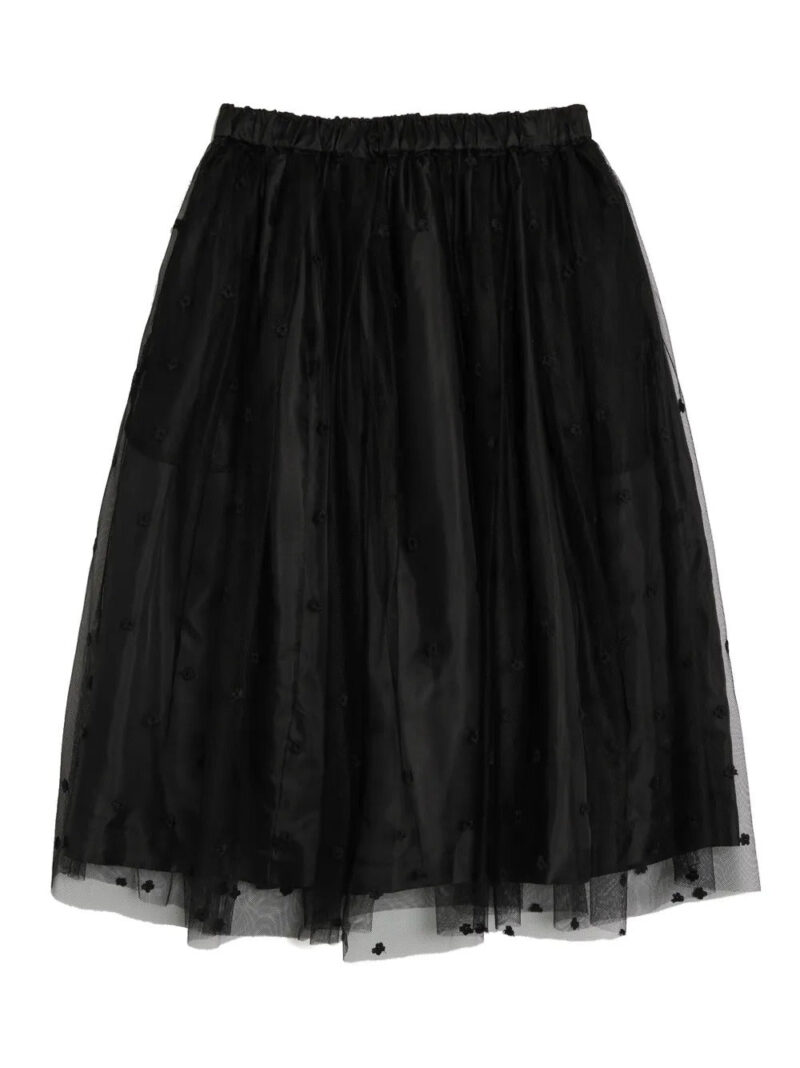 Comme Des Garçons Girl  flower-embellishment skirt
