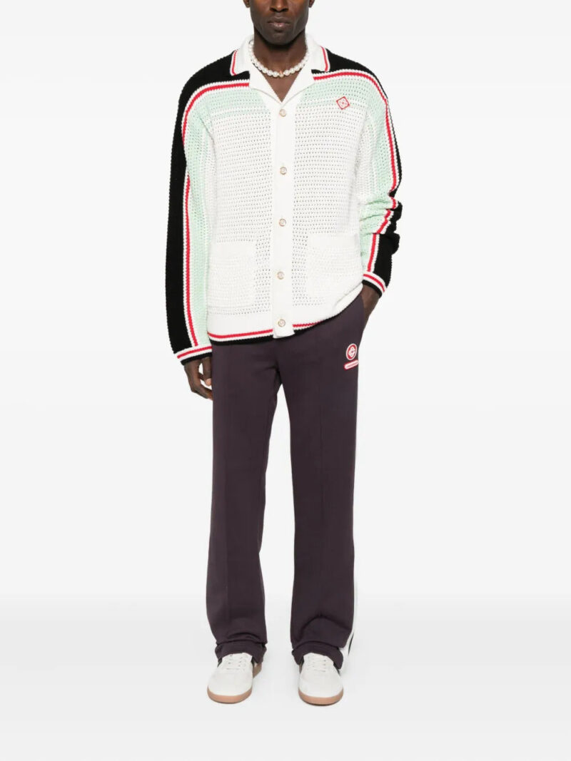 Casablanca  side-stripe cotton trousers