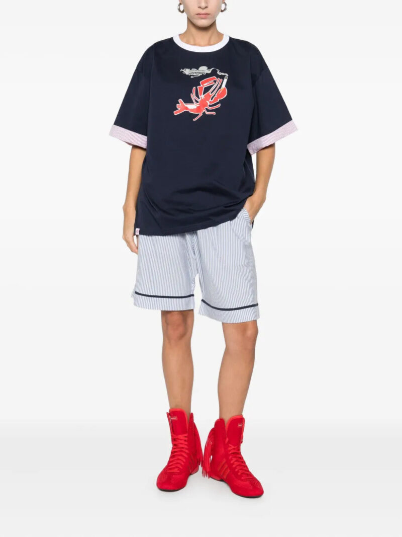 Charles Jeffrey Loverboy Turn Up lobster-print T-shirt