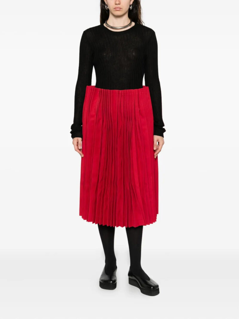 Comme Des Garçons  pleated midi skirt