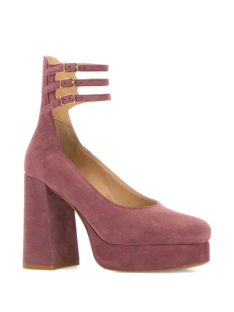 Chloé  100mm triple-buckle platform pumps
