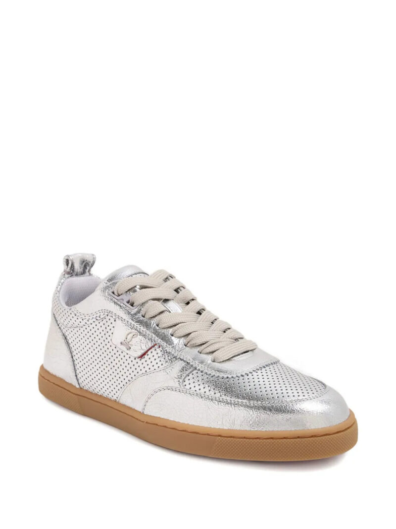 Christian Louboutin  perforated leather trainers