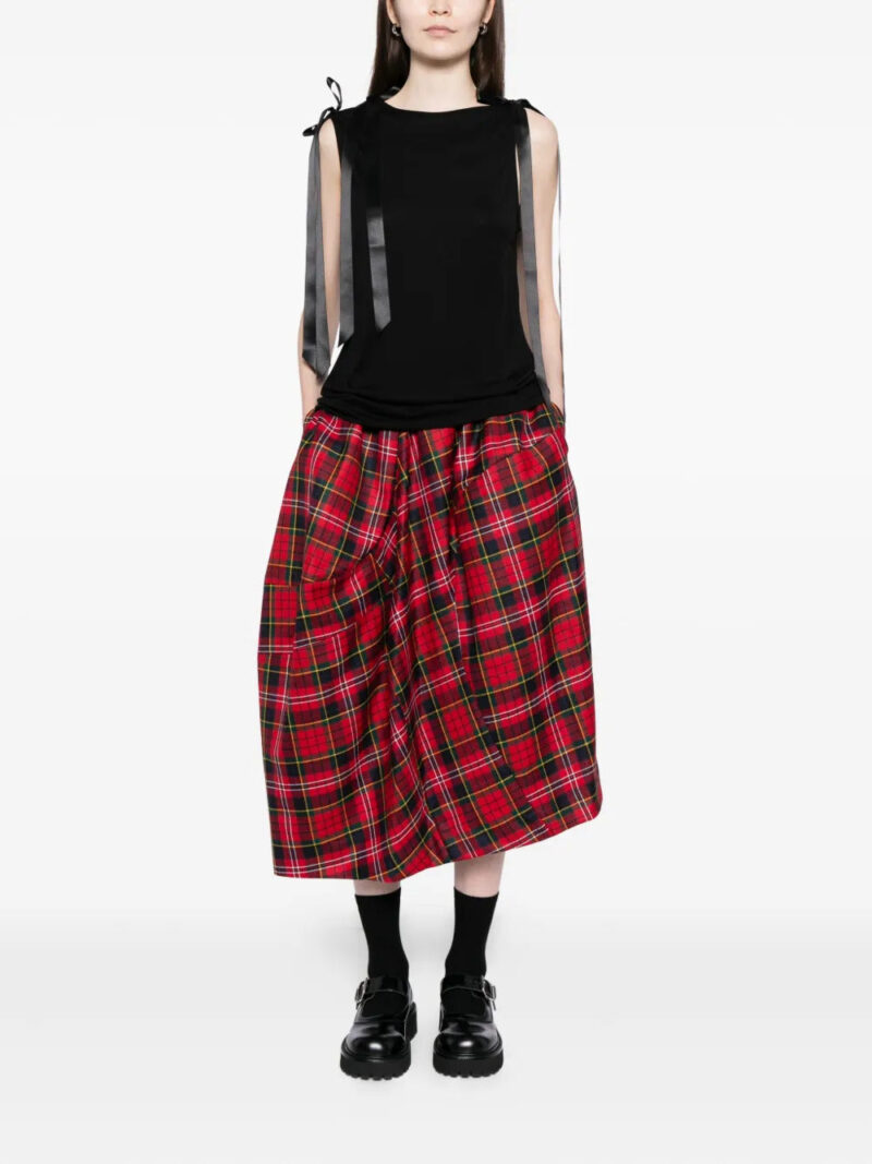Comme Des Garçons  plaid skirt