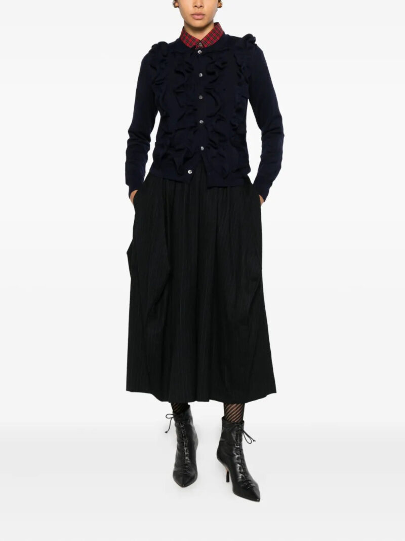 Comme Des Garçons  pinstripe cropped trousers