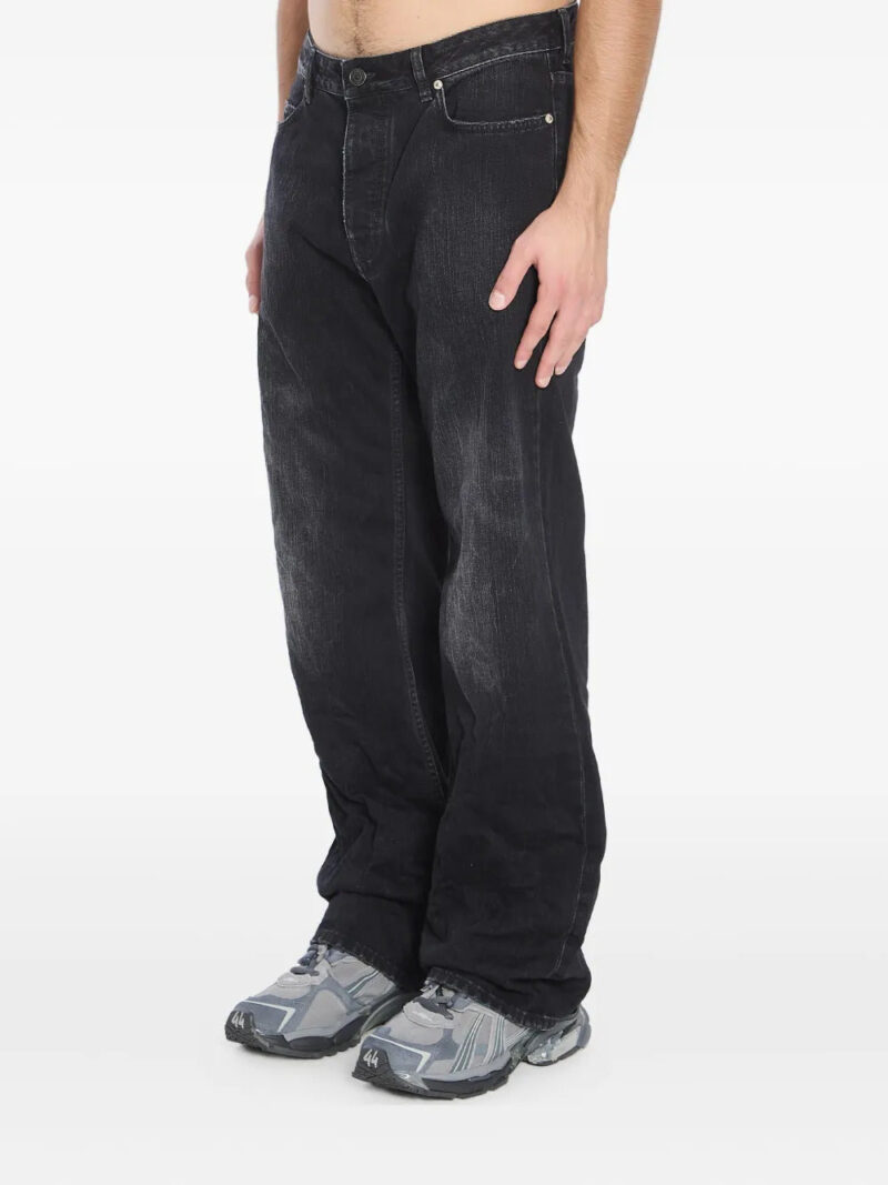 Balenciaga  logo-patch distressed jeans