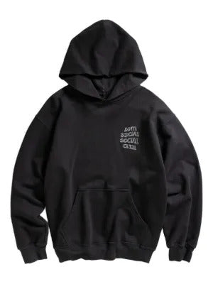 Anti Social Social Club  logo-embroidered hoodie