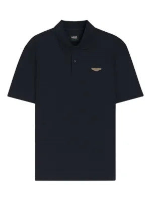 BOSS logo-patch polo shirt