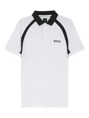 BOSS  contrast panel polo shirt