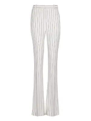 Balmain pinstripe flared-leg trousers