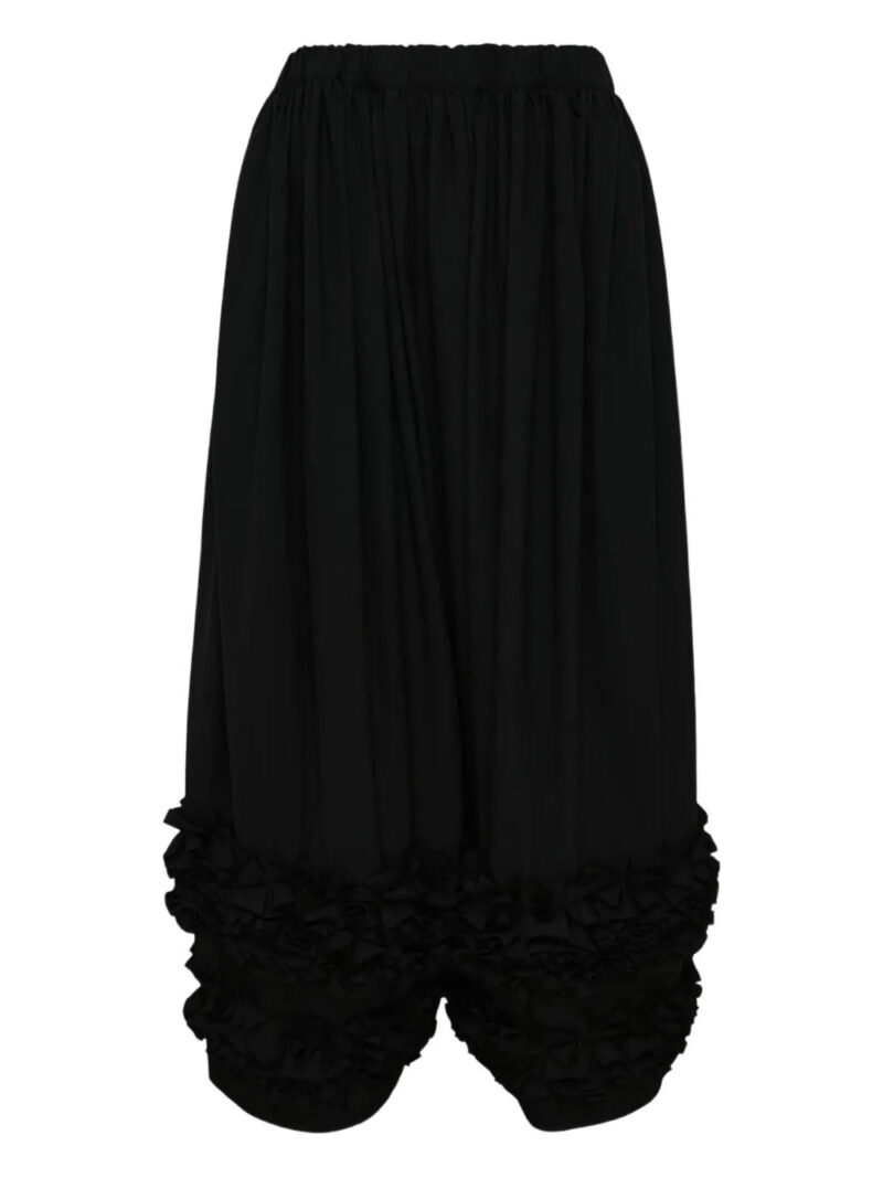Comme Des Garçons Comme Des Garçons ruffled-hem trousers