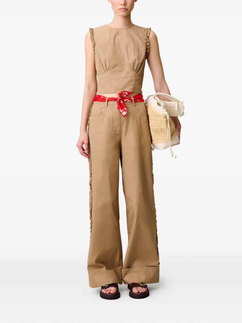 Claudie Pierlot  ruffled-trim top