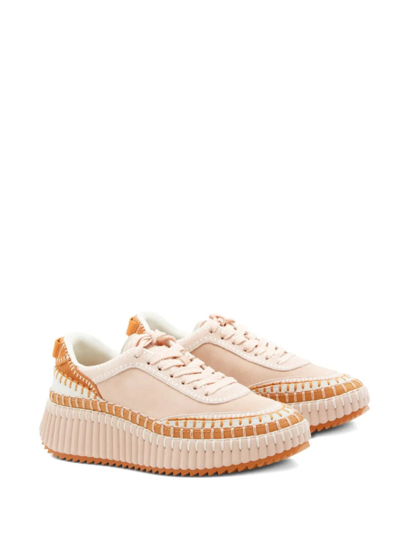 Chloé  lace-up platform trainers