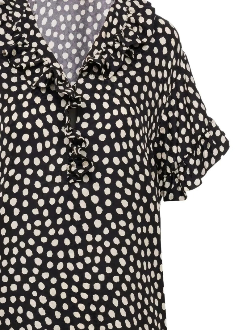 Chloé ruffled polka-dot dress