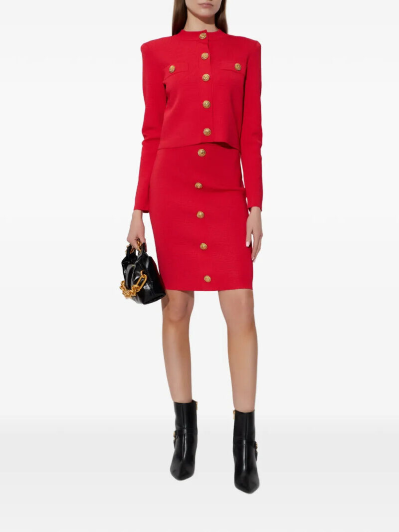 Balmain button mini skirt