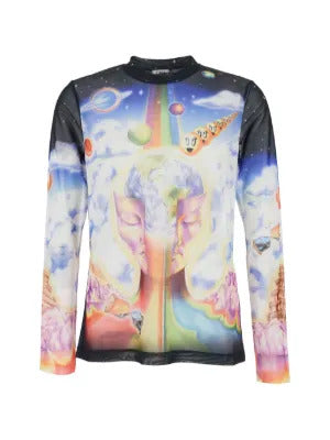 Casablanca  mesh printed sweatshirt