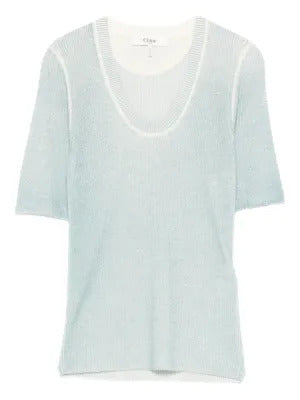 Chloé fine-knit T-shirt