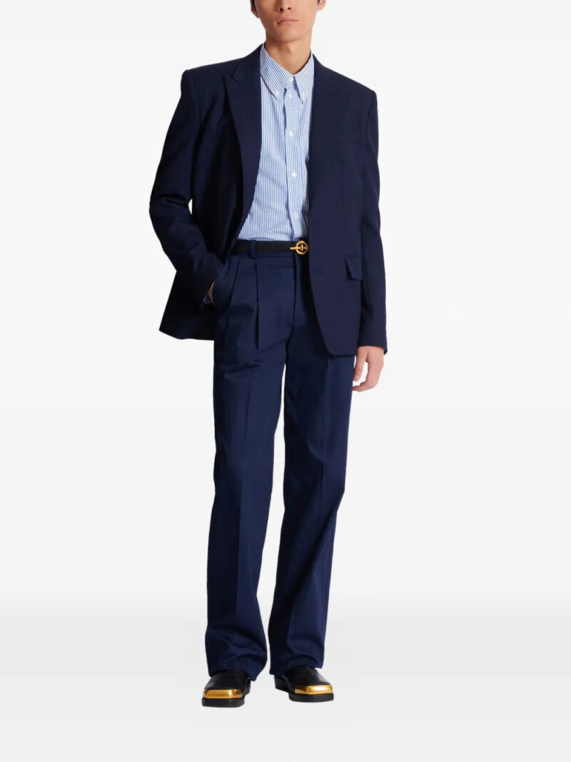 Balmain darted twill trousers