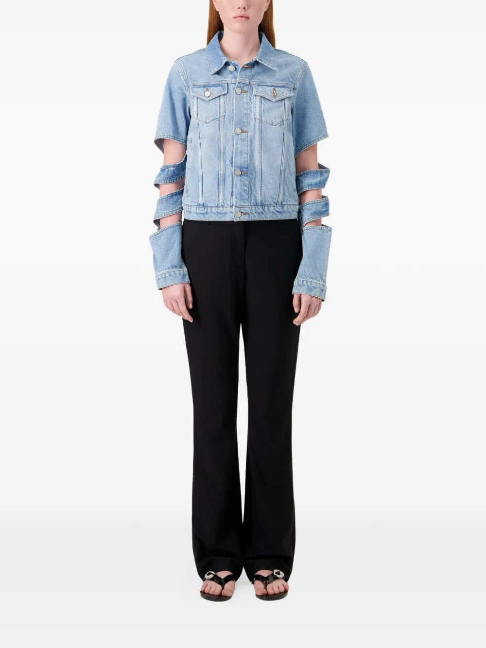 Coperni spiral denim jacket - Image 4
