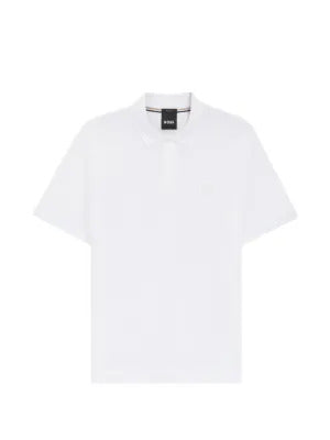 BOSS  logo-detail polo shirt
