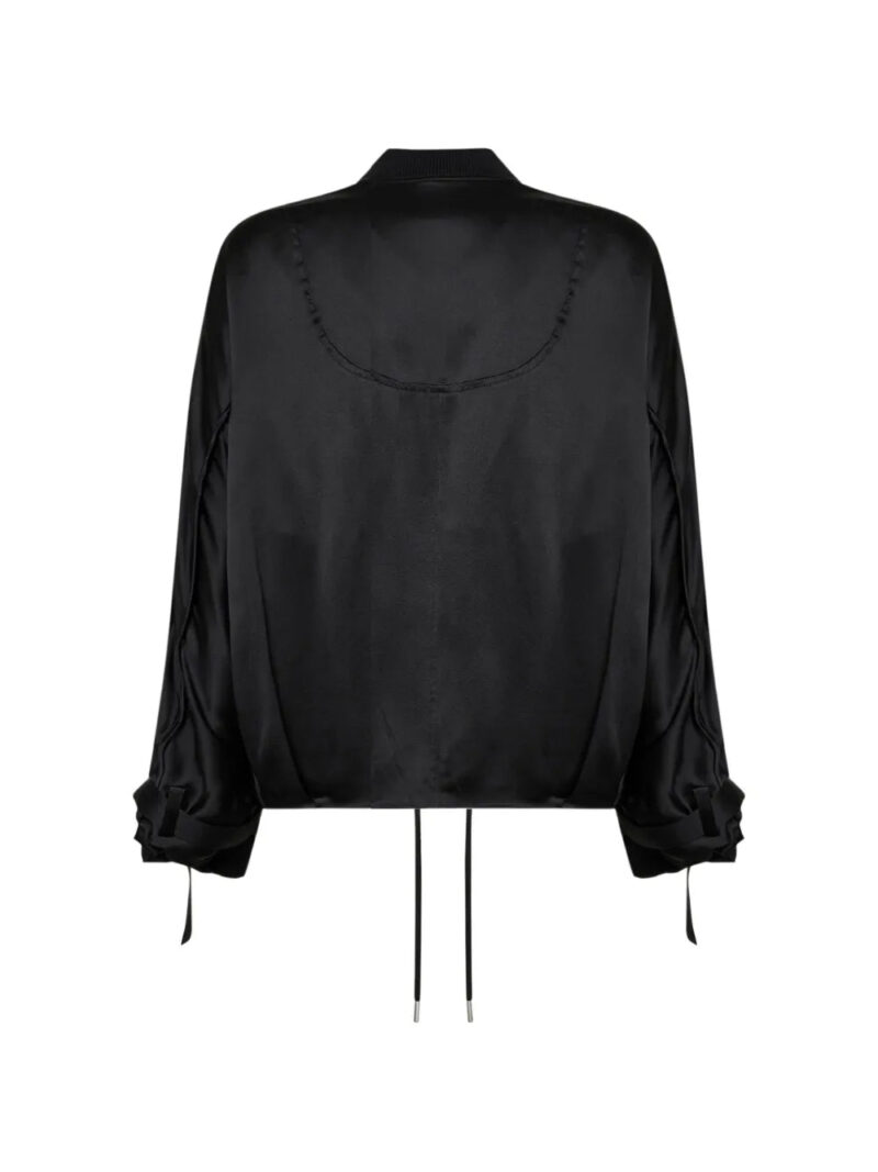 Co  drawstrings-hem jacket