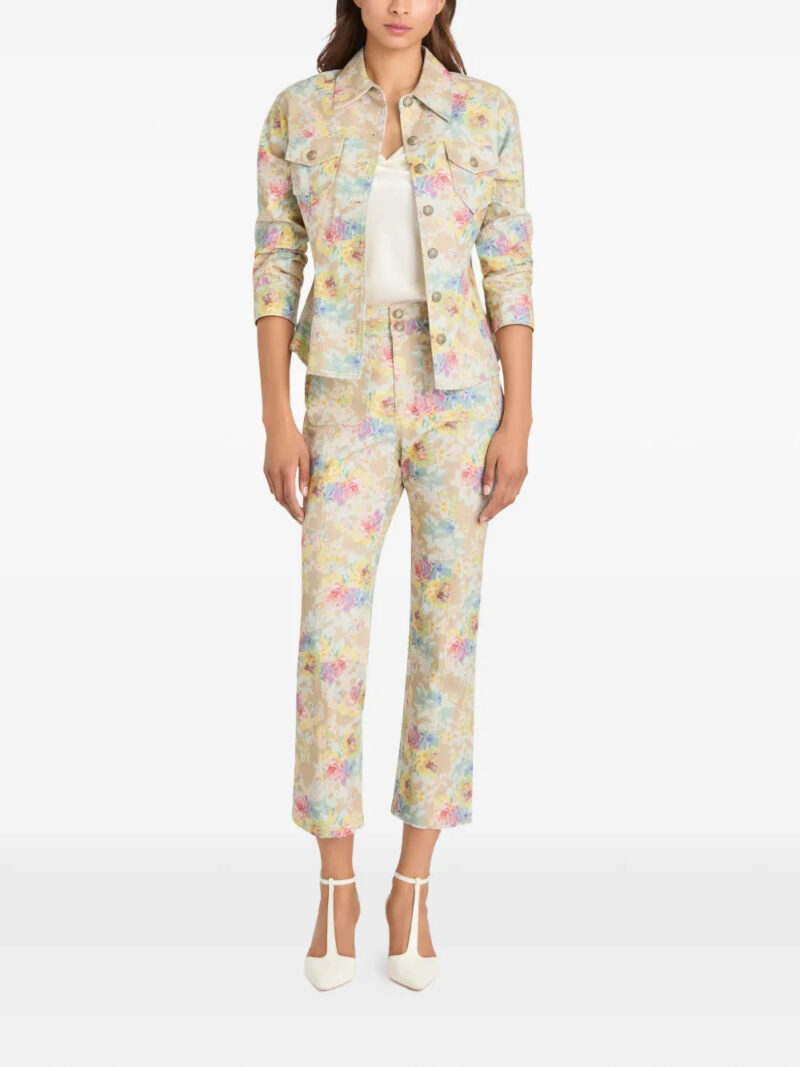 Cinq A Sept  Canyon Ikat Bouquet denim jacket