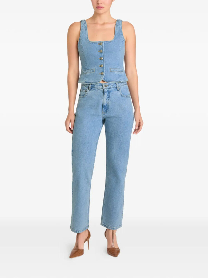 Cinq A Sept  Rowena button-up denim top