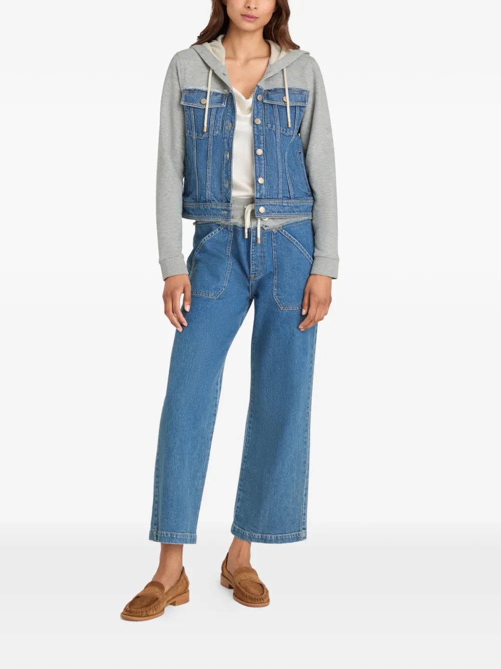 Cinq A Sept Sutton hooded denim jacket - Image 4