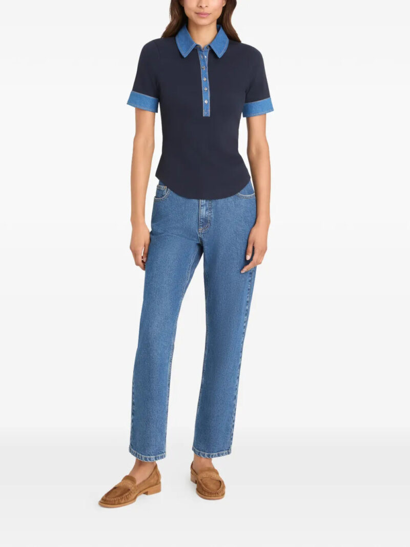 Cinq A Sept Jaden short-sleeve polo top