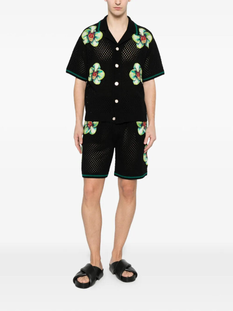 Casablanca  floral-embroidered shirt