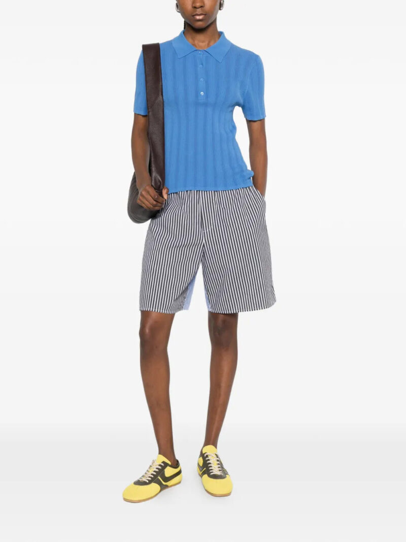 BOMPARD  ribbed polo top