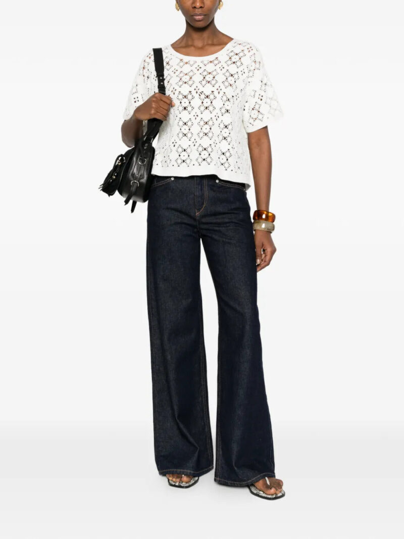 BOMPARD  openwork crochet blouse