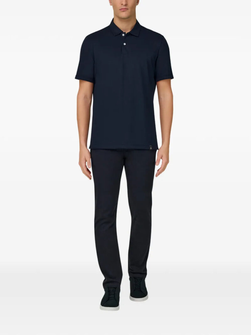 Boggi Milano logo-appliqué polo shirt