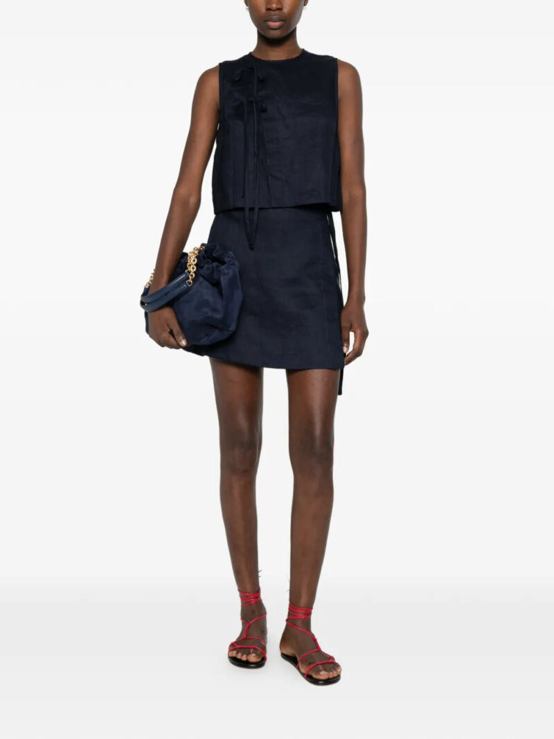 BONDI BORN tie detail sleeveless top