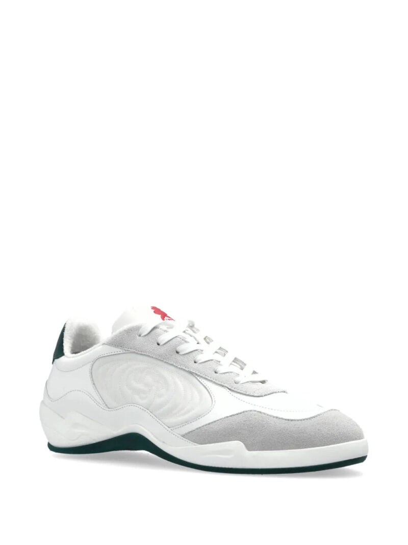 Casablanca  embossed leather sneakers