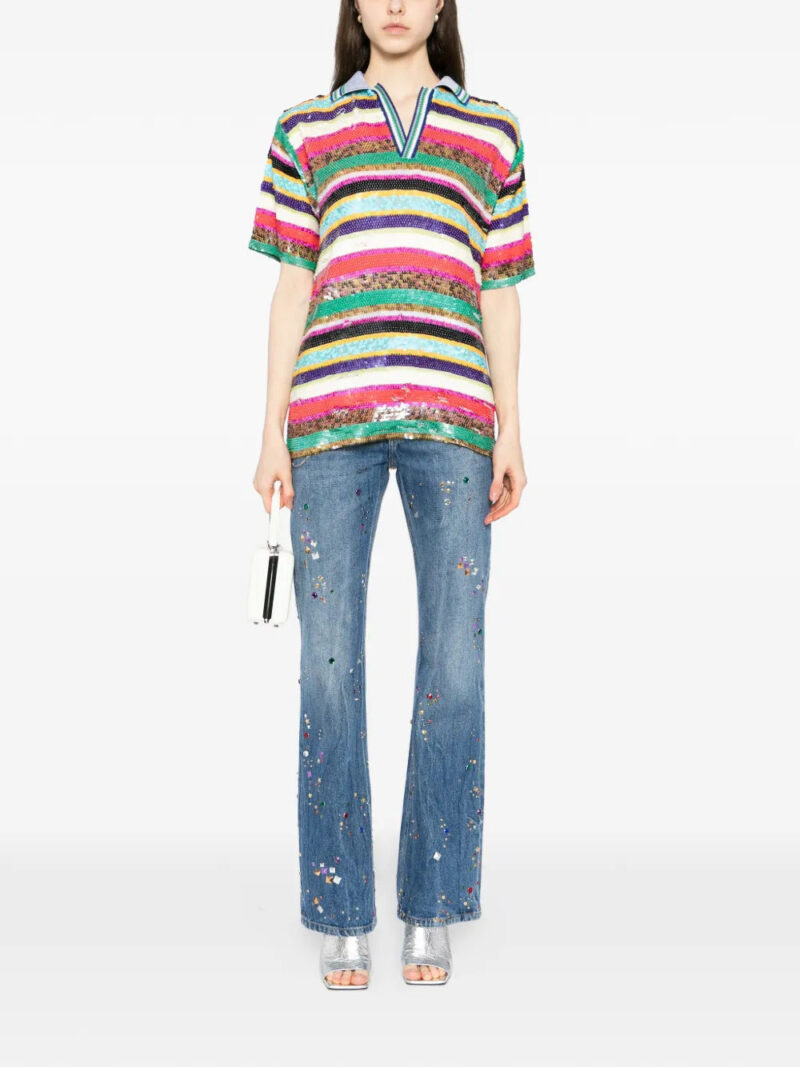 Ashish embellished polo top
